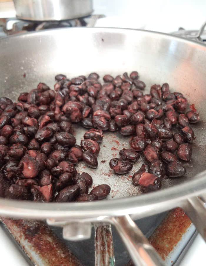 Fried Black Beans