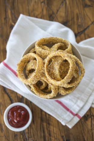 Vegan Baked Onion Rings Recipe | One Ingredient Chef