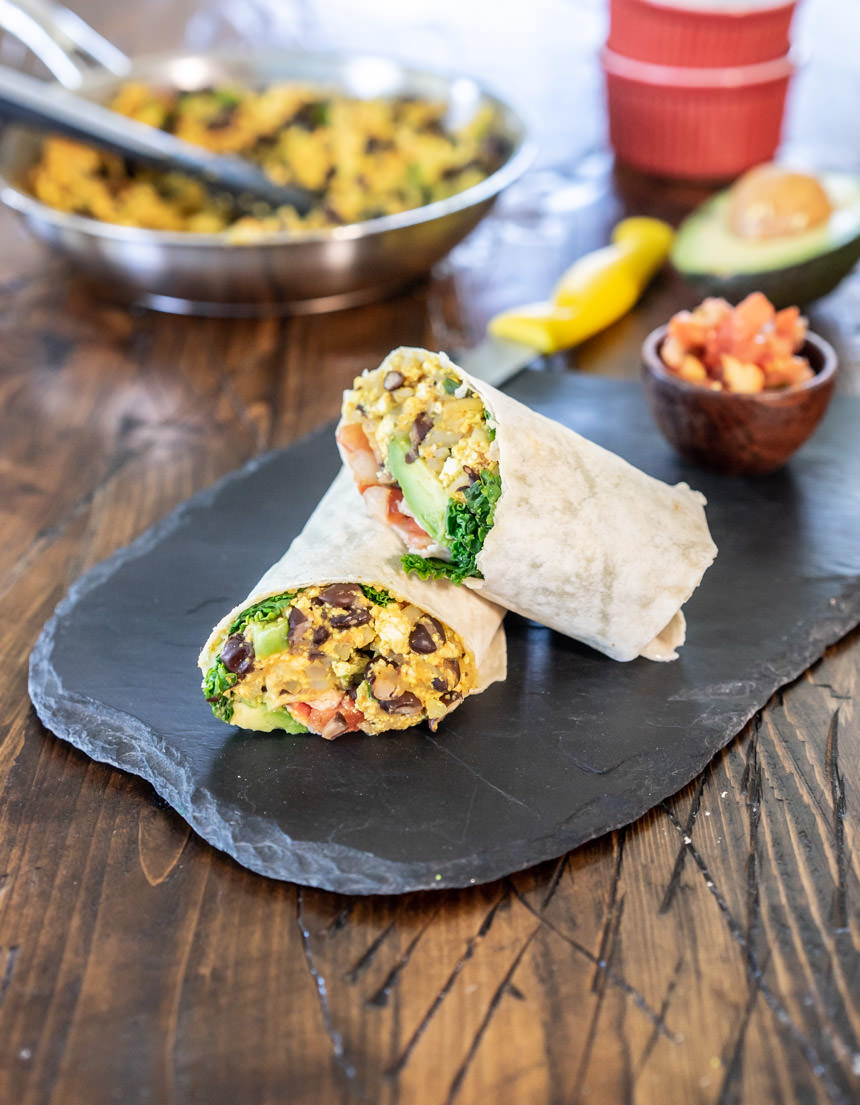Vegan Breakfast Burrito Recipe | One Ingredient Chef