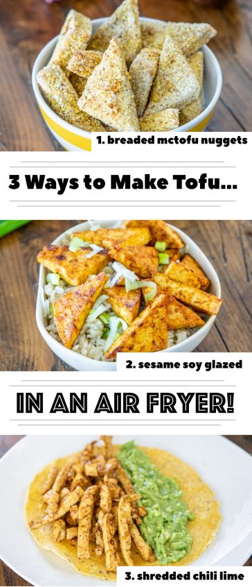 3 Ways to Make Tofu in an Air Fryer | One Ingredient Chef